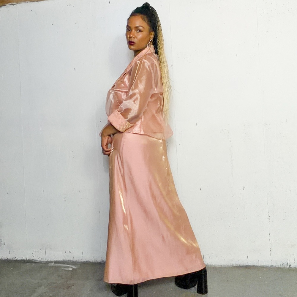 Vintage Blush Pink Dress Set, fits 12 - Picture 3 of 15